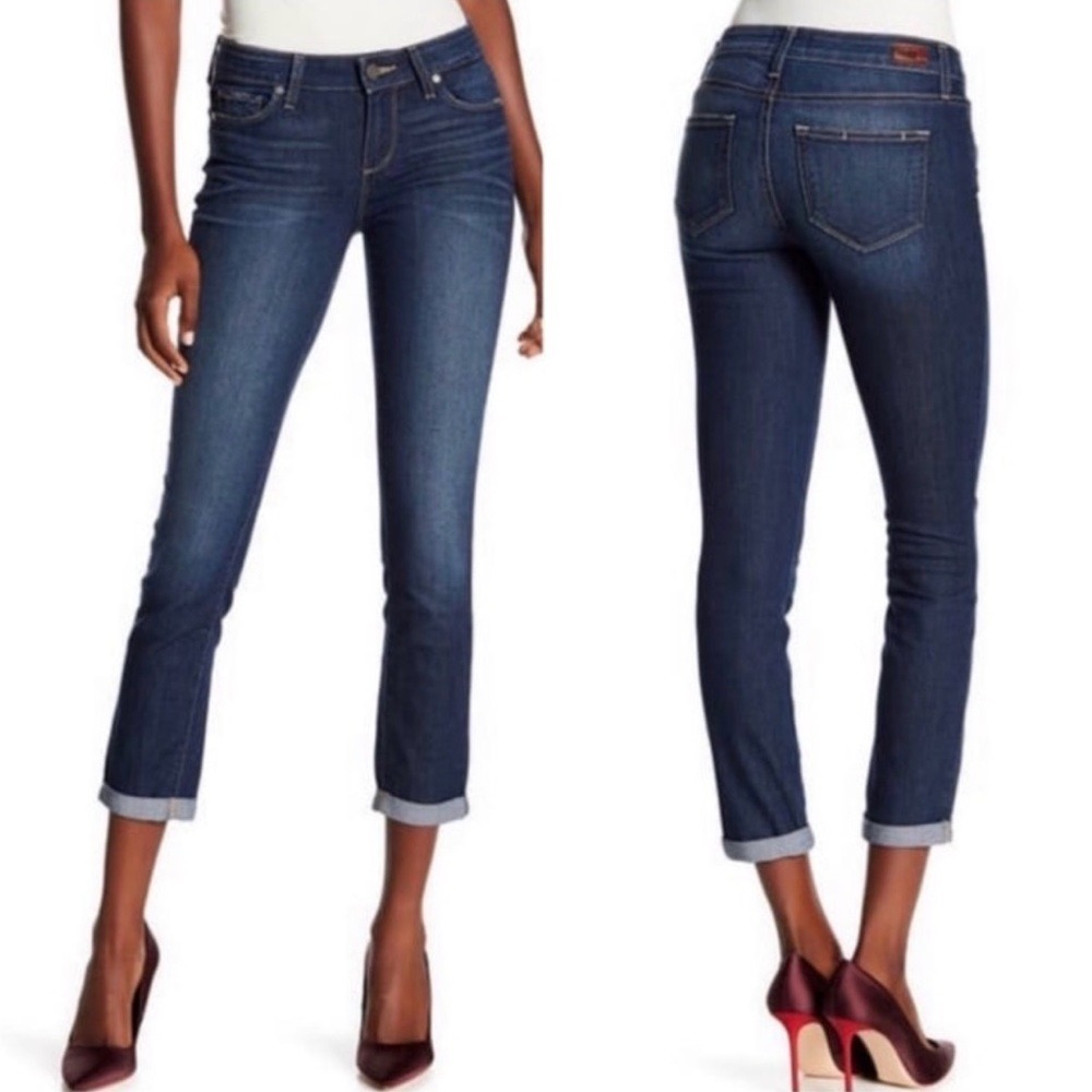 PAIGE "Kylie" Crop Rolled Jeans (Size 29)